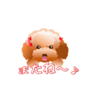 トイプードル コナとレイニ（個別スタンプ：8）