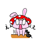 mushroom rabbit（個別スタンプ：9）