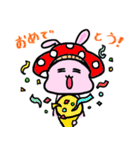 mushroom rabbit（個別スタンプ：28）