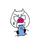 白ブタメガネさん（個別スタンプ：16）