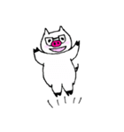 白ブタメガネさん（個別スタンプ：17）