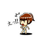夏に使える水着女子スタンプ（個別スタンプ：3）