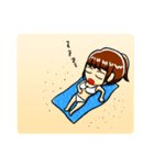 夏に使える水着女子スタンプ（個別スタンプ：23）