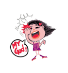 Day mood of Mifin little girl（個別スタンプ：1）
