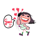 Day mood of Mifin little girl（個別スタンプ：4）