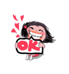 Day mood of Mifin little girl（個別スタンプ：13）