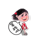 Day mood of Mifin little girl（個別スタンプ：39）