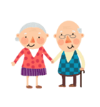 Forever Jo-Jo:A Very Cute Elderly couple（個別スタンプ：1）