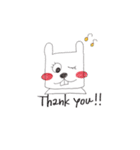 ただのうさぎ。（個別スタンプ：1）