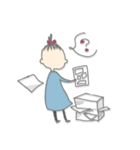 舞台と創作活動大好き、私ちゃん。（個別スタンプ：1）