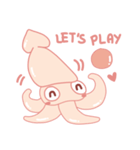 Funny and Fat Squid（個別スタンプ：4）