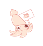 Funny and Fat Squid（個別スタンプ：18）