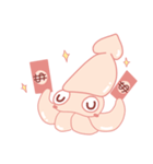 Funny and Fat Squid（個別スタンプ：34）