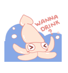 Funny and Fat Squid（個別スタンプ：37）