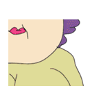 Women have purple hair（個別スタンプ：18）