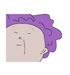 Women have purple hair（個別スタンプ：36）
