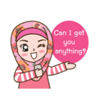 Hijab Girl Online Shop (Cute Seller) Eng（個別スタンプ：2）