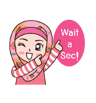 Hijab Girl Online Shop (Cute Seller) Eng（個別スタンプ：4）