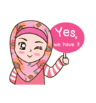 Hijab Girl Online Shop (Cute Seller) Eng（個別スタンプ：8）