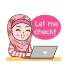 Hijab Girl Online Shop (Cute Seller) Eng（個別スタンプ：9）