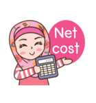 Hijab Girl Online Shop (Cute Seller) Eng（個別スタンプ：22）