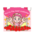 Hijab Girl Online Shop (Cute Seller) Eng（個別スタンプ：34）