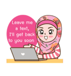 Hijab Girl Online Shop (Cute Seller) Eng（個別スタンプ：36）