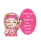 Hijab Girl Online Shop (Cute Seller) Eng（個別スタンプ：40）