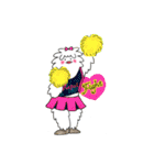 ヤクのぼうやとイエティさん（個別スタンプ：9）