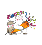 ヤクのぼうやとイエティさん（個別スタンプ：11）