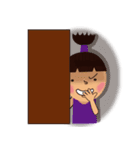 two braids girl ＆ her friend（個別スタンプ：6）