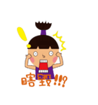 two braids girl ＆ her friend（個別スタンプ：13）