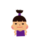 two braids girl ＆ her friend（個別スタンプ：31）