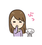 自分大好きガールと愛犬モモ（個別スタンプ：5）
