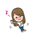 自分大好きガールと愛犬モモ（個別スタンプ：18）
