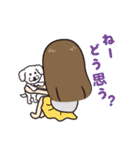 自分大好きガールと愛犬モモ（個別スタンプ：21）