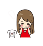 自分大好きガールと愛犬モモ（個別スタンプ：29）