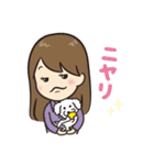 自分大好きガールと愛犬モモ（個別スタンプ：32）