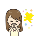 自分大好きガールと愛犬モモ（個別スタンプ：34）