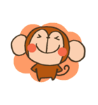ぴょこっとベビモンキー（個別スタンプ：3）