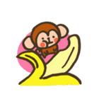 ぴょこっとベビモンキー（個別スタンプ：21）