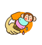 ぴょこっとベビモンキー（個別スタンプ：24）
