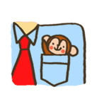 ぴょこっとベビモンキー（個別スタンプ：32）