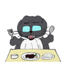 ぶー♂めがね黒猫③（個別スタンプ：14）