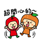 Apple and strawberry（個別スタンプ：10）