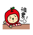 Apple and strawberry（個別スタンプ：34）