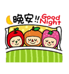 Apple and strawberry（個別スタンプ：40）