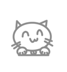 白にゃん太（個別スタンプ：4）