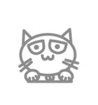 白にゃん太（個別スタンプ：16）