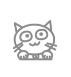 白にゃん太（個別スタンプ：18）